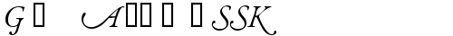 GaramondAlternateSSK Italic font TrueType
