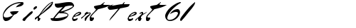 GilBertText61 Regular TrueType-Schriftart