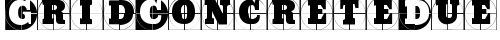 GridConcreteDue Regular truetype шрифт
