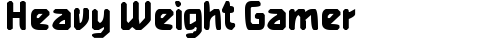 Heavy Weight Gamer Regular font TrueType