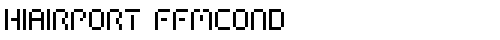 HIAIRPORT FFMCOND Regular truetype шрифт бесплатно