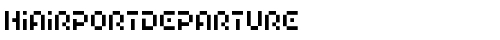 HIAIRPORTDEPARTURE Regular truetype шрифт бесплатно