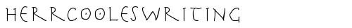HerrCoolesWriting Regular truetype font
