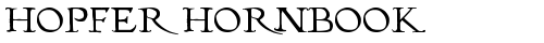 Hopfer Hornbook Regular font TrueType