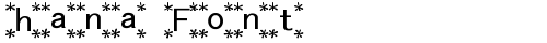 hana Font Regular truetype fuente gratuito