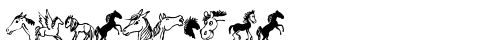horsedings Unknown truetype шрифт бесплатно