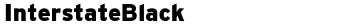InterstateBlack Regular truetype шрифт