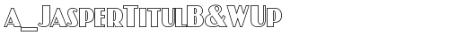 a_JasperTitulB&WUp Regular font TrueType