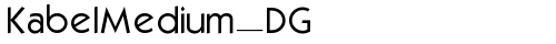 KabelMedium_DG A font TrueType