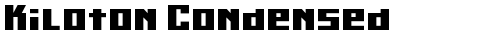 Kiloton Condensed Normal free truetype font