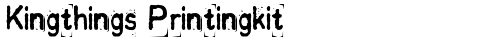 Kingthings Printingkit Regular la police truetype gratuit