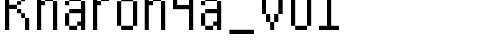 Kharon4a_v01 Regular truetype шрифт