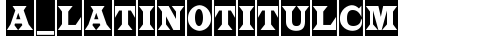 a_LatinoTitulCm Regular font TrueType