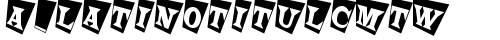 a_LatinoTitulCmTw Regular fonte truetype