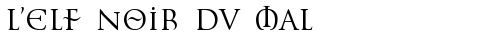 L'Elf Noir du Mal Normal truetype шрифт бесплатно