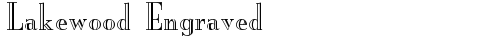 Lakewood Engraved Regular truetype font
