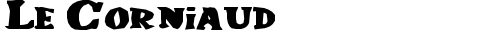 Le Corniaud Regular truetype шрифт