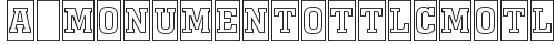 a_MonumentoTtlCmOtl Regular truetype font