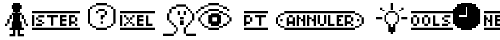 Mister Pixel 16 pt - ToolsOne Regular truetype шрифт бесплатно