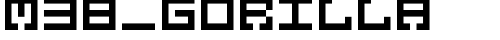 M38_GORILLA Regular font TrueType