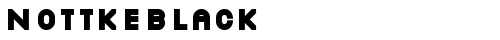 NottkeBlack Regular free truetype font