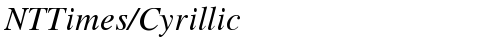 NTTimes/Cyrillic NormalItalic truetype fuente gratuito