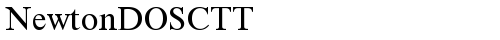 NewtonDOSCTT Regular font TrueType