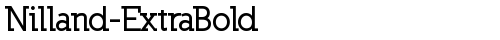 Nilland-ExtraBold Regular free truetype font