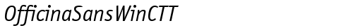 OfficinaSansWinCTT Italic TrueType-Schriftart