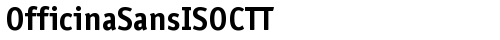 OfficinaSansISOCTT Bold truetype шрифт