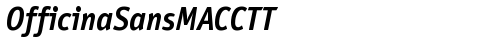 OfficinaSansMACCTT BoldItalic truetype шрифт