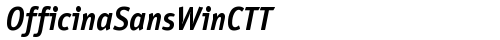 OfficinaSansWinCTT BoldItalic truetype шрифт