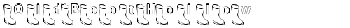 OldBootHollow Regular font TrueType
