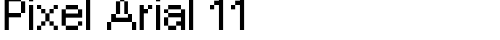 Pixel Arial 11 Regular Truetype-Schriftart kostenlos