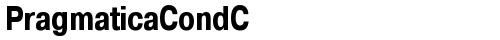 PragmaticaCondC Bold truetype шрифт