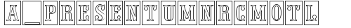 a_PresentumNrCmOtl Regular truetype font