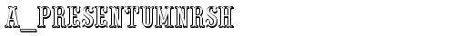 a_PresentumNrSh Regular truetype font