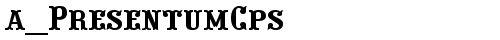 a_PresentumCps Regular truetype font