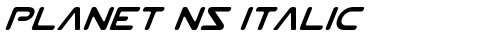 Planet NS Italic Italic TrueType-Schriftart