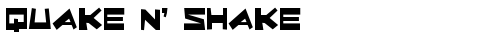 Quake & Shake Regular free truetype font