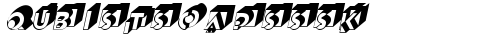 QubistSCapsSSK Italic truetype шрифт