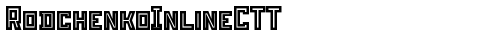 RodchenkoInlineCTT Regular truetype font