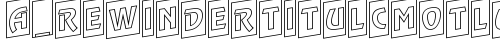 a_RewinderTitulCmOtlUp Regular free truetype font