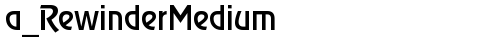 a_RewinderMedium Regular free truetype font
