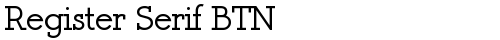 Register Serif BTN Bold truetype шрифт