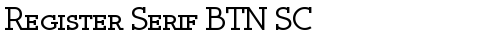 Register Serif BTN SC Bold truetype шрифт бесплатно