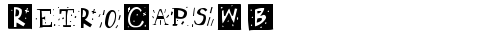 RetroCapsWB Regular truetype шрифт