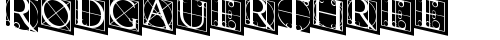 RodgauerThree Regular truetype шрифт