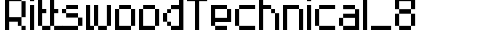 RittswoodTechnical_8 Regular truetype шрифт