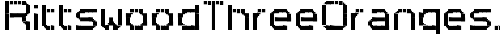 RittswoodThreeOranges_7 Regular truetype font